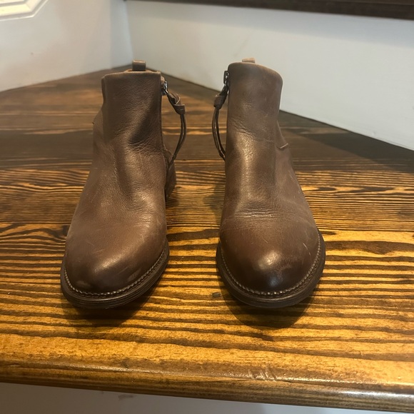 Brown Leather Ankle Boots - Picture 3 of 3